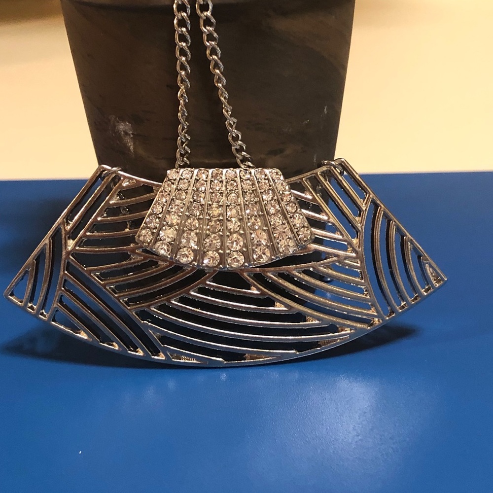 Silver Art Deco Necklace